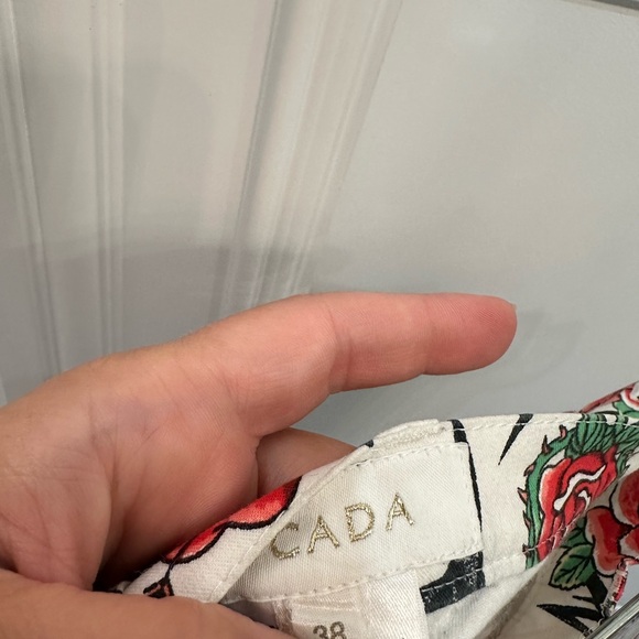 RARE ESCADA TATTOO PRINT PANTS PINUP Y2K EARLY 2000s 38 6/8 EUC VTG - Picture 9 of 9